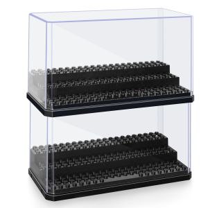 Acrylic Minifigures Display Case Stackable and Dustproof Building Block Display Box for Lego Action Figure Toys Storage