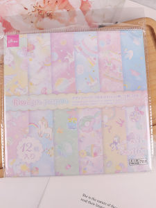 Đồ Thủ Công Giấy Gấp Đôi Hai Mặt Hai Màu Dream Series 15CM Cho Trẻ Em Mẫu Giáo Nhật Bản Tsubaki Brand Văn Phòng Phẩm