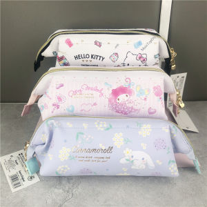 Cute Kitty Cinnamon Dog Stationery Pencil Case Student School Supplies Makeup Storage Bag Learning Tools PU Material