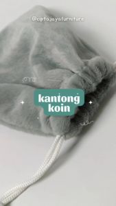 Cipta Jaya - Pouch Mini Make Up Lucu Bag Serut Aesthetic Serbaguna Dompet Ring Kosmetik Koin Multifungsi Cantik