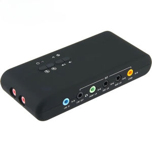 External Sound Card with USB Extension Cable remoted wake-up record USB 7.1 Sound card for PC computer