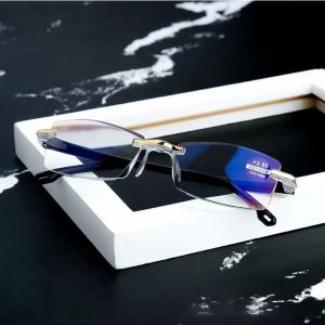 Ahora Kacamata Baca Rabun Dekat Frameless Anti Blue Light Plus 3.5 - PD62 - Black Gold