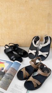 Sepatu Sandal Wanita Camou Tali Belakang Sendal Cewek Kondangan Camau Comou Vara Marshmallow