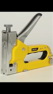 Deli Tools Door-Type Nail Gun Portable Industrial Staple Gun Heavy Duty Gun Tacker Metal Stapler Gun