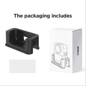 CYNOVA Stable Anti-shake Function Silicone Desktop Base Stand Back Patch for DJI Osmo 360 Action Camera with A Hole for Charging Port
