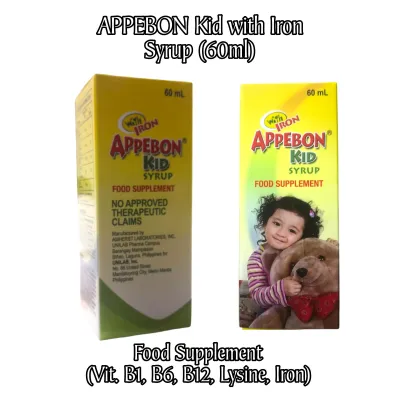 Appebon Kid Syrup with Iron and Vitamin B1 B6 B12 Lysine Food Supplement 60ml