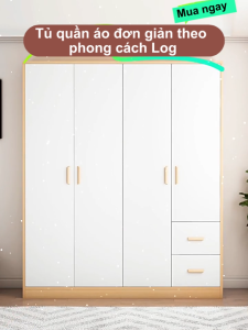 NES Tủ quần áo gỗ 2025 kiểu mới Sức chứa lớn và lắp đặt dễ dàng Bán hàng trực tiếp từ nhà máy