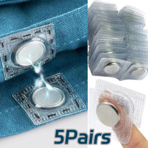 5คู่ที่ยึดแม่เหล็กพีวีซีแม่เหล็กโลหะแบบซ่อนที่มองไม่เห็นกระเป๋าถือ DIY ถุงผ้าโอเวอร์โค้ทแบบอุปกรณ์เย็บผ้า