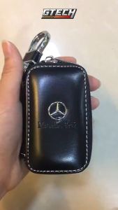 Gantungan Kunci Mobil / Motor Sarung Cover Dompet Kunci Mobil  Logo Merk Kendaraan Hitam Zipper STNK