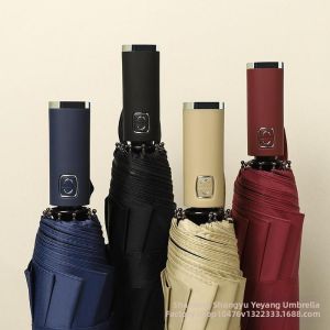 Auto-Open Close 12-Rib UV-Protection Folding Umbrella