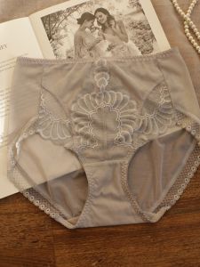 Thin Mesh Plus Size Underwear Womens High Waist Comfort Fat Sister Seamless Classic Cotton Crotch Womens Briefs Breathable