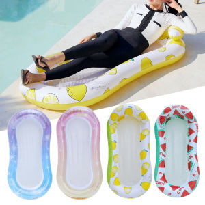 Inflatable Float Pool Lounger Bed with Backrest Water Hammock ir Mattress Floating Recliner  for Swimming Pool Beach Party