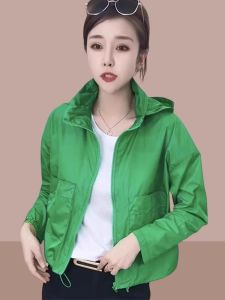 Shalldoer | Women Summer New Fashion Stand-up Collar Hooded Sun Protection Jacket