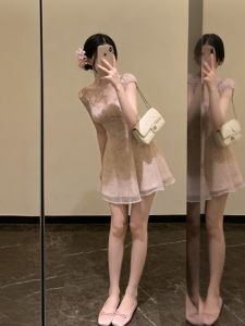 CHANGTONG | French Elegant Slim Fit Dress