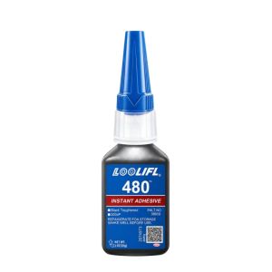 2 Bottles LOOLIFL 480 Rubber Repair Glue Instant Strong Adhesive for Tire Rubber Plastic Leather Shoe and Auto Seal Repair
