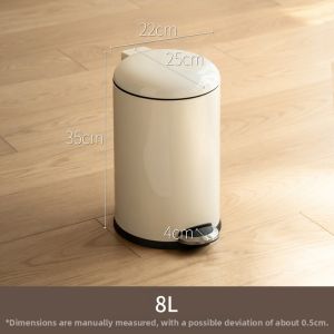 LANJIAOLUO | Large Capacity Foot Pedal Opening Trash Can