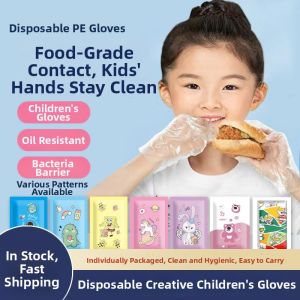 Child Use Disposable Food Grade Thickened Dining Gloves Independent Packaging