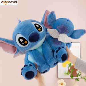 25/40 ซม. Angel Stitch ตุ๊กตาของเล่นตุ๊กตายัดไส้ตุ๊กตานั่งสไตล์ Stitch หมอนนอนตกแต่งห้องตุ๊กตาของขวัญ