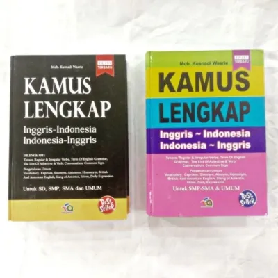 Kamus Lengkap Inggris Indonesia Hard Cover Ukuran Besar
