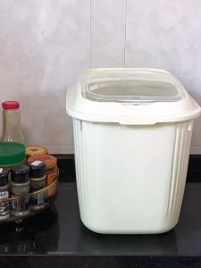 【BHQ&HOME】ถังข้าวสาร 5/10/15kg ถังเก็บข้าวสารพร้อมถ้วยตวง ผนึก กันเเมลง ปิดผนึกป้องกันความชื้น กล่องเก็บธัญพืช
