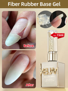 1pc 15ml Fiber Rubber Base Gel Nail Polish Starter Pure Soak Off No Wipe Nail Gel Polish Suitable For Home Manicure DIY