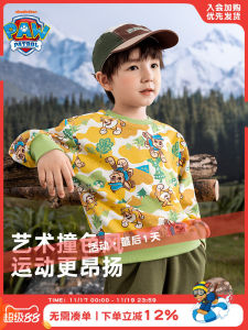 PAW PATROL Boys Spring Autumn Hoodie Casual Cotton Polyester Blend Fabric Street Style Cool Trendy Kids Clothing