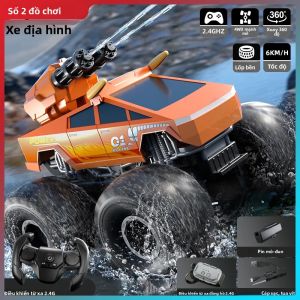 Xe Điều Khiển Từ Xa JJRC Q213 RC Địa Hình 4 Bánh Dẫn Động Điều Khiển Từ Xa 2.4G Xe Lội Nước Có Súng Phun Nước Đồ Chơi Xe Bán Tải Cho Trẻ Em