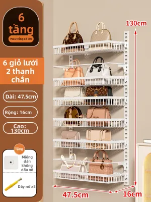 Giá Treo Túi Đa Lớp Mỏng Gắn Cửa