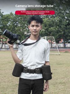 Multifunctional Photography Belt Mountain Climbing Biking Portable Belt Bag SLR Camera Telephoto Lens Tube Protective Cover Buggy Bag