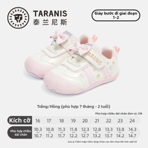 TARANIS | Giày tập đi chống trượt thoáng khí cho bé gái công chúa