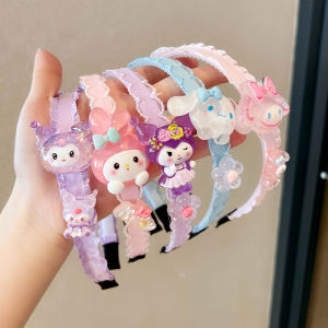คลิปผมแบบใหม่สำหรับเด็ก ขอบกว้าง ไม่รัดหัว ตกแต่งผมด้วยการวาดลายการ์ตูนน่ารัก เครื่องประดับผมสำหรับเด็กผู้หญิงที่สวมใส่สบาย