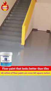 ISOTUBE Floor paint epoxy 3 in 1 Floor paint waterproof Floor paint outdoor cement Floor paintings anti slip floor coating paint Floor paint heavy duty Fast drying in 2 hours 1000G 地坪漆