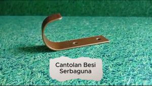 Gantungan Baju Besi Tempel Dinding Kuat Hook Serbaguna