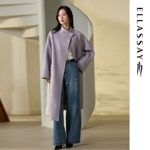 ELLASSAY | Wool French Style Womens Double Face Coat