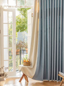 Custom Made Light Blocking Cotton and Linen Curtains for Living Room and Bedroom