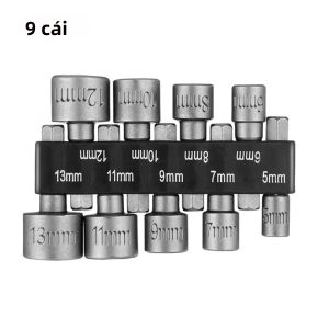 Bộ Cờ Lê Lục Giác 9/14 Chiếc Tay Cầm Lục Giác Chắc Chắn Tua Vít Bằng Thép Chrome-Vanadium Đầu Nối Tua Vít Khí Nén Kèm Thanh Nối Dài