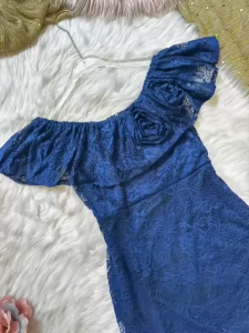 MYDU SALE |  MS 2011  Đầm Ren Trễ Vai – Cổ Bèo Duyên Dáng Sang Trọng