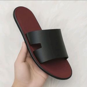 Độc quyền dép nam quai ngang đế da bò kì đà cá sấu đà điểu thiết kế theo yêu cầu