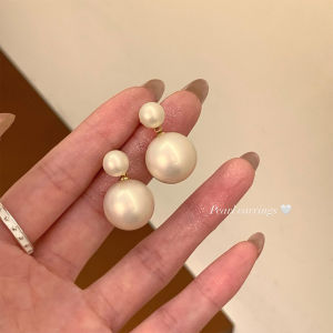 Korean Style Pearl Hanging Earrings Womens Unique Luxury Fashionable Elegant Beautiful Dangle Studs Jewelry Accessories