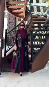 Zahira Dress Ceruty Babydoll Full Furing Mix Payet Mutiara Swaroski Mewah Terbaru 2025 Viral Gamis Wanita Dewasa Gaun Remaja Kekinian
