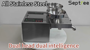 Máy ép dầu thực vật 2 đầu ép kép đa năng dùng cho kinh doanh và gia đình. Thương hiệu Mỹ cao cấp Septree - B02S Plus