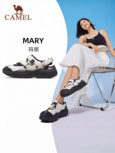 CAMEL | Womens Summer Outdoor Lightweight Soft Bottom Magic Tape Closure Sports Sandals