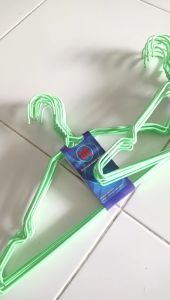 Hanger PVC Warna Stainless & Anti Karat Isi 10 PCS