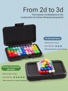 Intellectual Training Game Table Five Colors Magic Beads