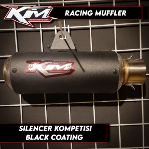 SILENCER TYPE GP1 BLACK COATING VIXION CBR TIGER ALL 150CC KIM MUFFLER