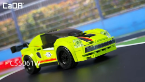 CaDA Emerald Shadow Racing Car Brick DIY 1:32 Scale Vehicles Set C55061W