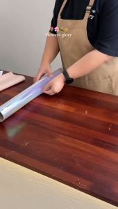 20 Lembar Kertas Buket Bunga Hologram Bening Flower Wrapping Paper KB6045