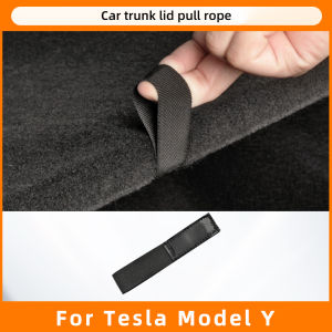 For Tesla Model Y Juniper 2021-2025 rear trunk lid rope trunk cover auxiliary handle modification accessories