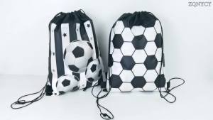 Soccer Party Non-woven Drawstring Bags Gift Goodie Bag World Game Snacks Storage Sports Theme Birthday Party Decoration Supplies