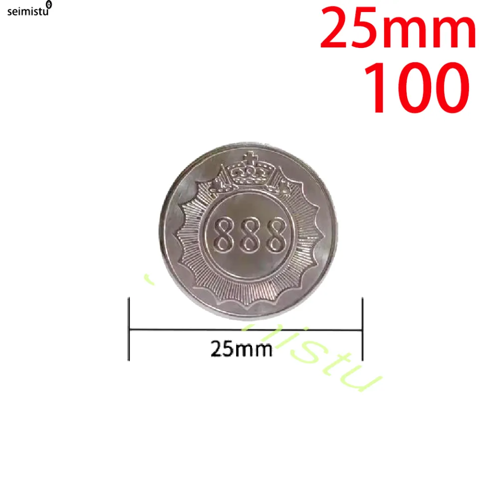 100pcs Coin Token Stainless Steel Game Tokens Classic Crown For Coin  Acceptor Arcade Game Crane Claw Vending Car Wash Machine | Lazada Singapore